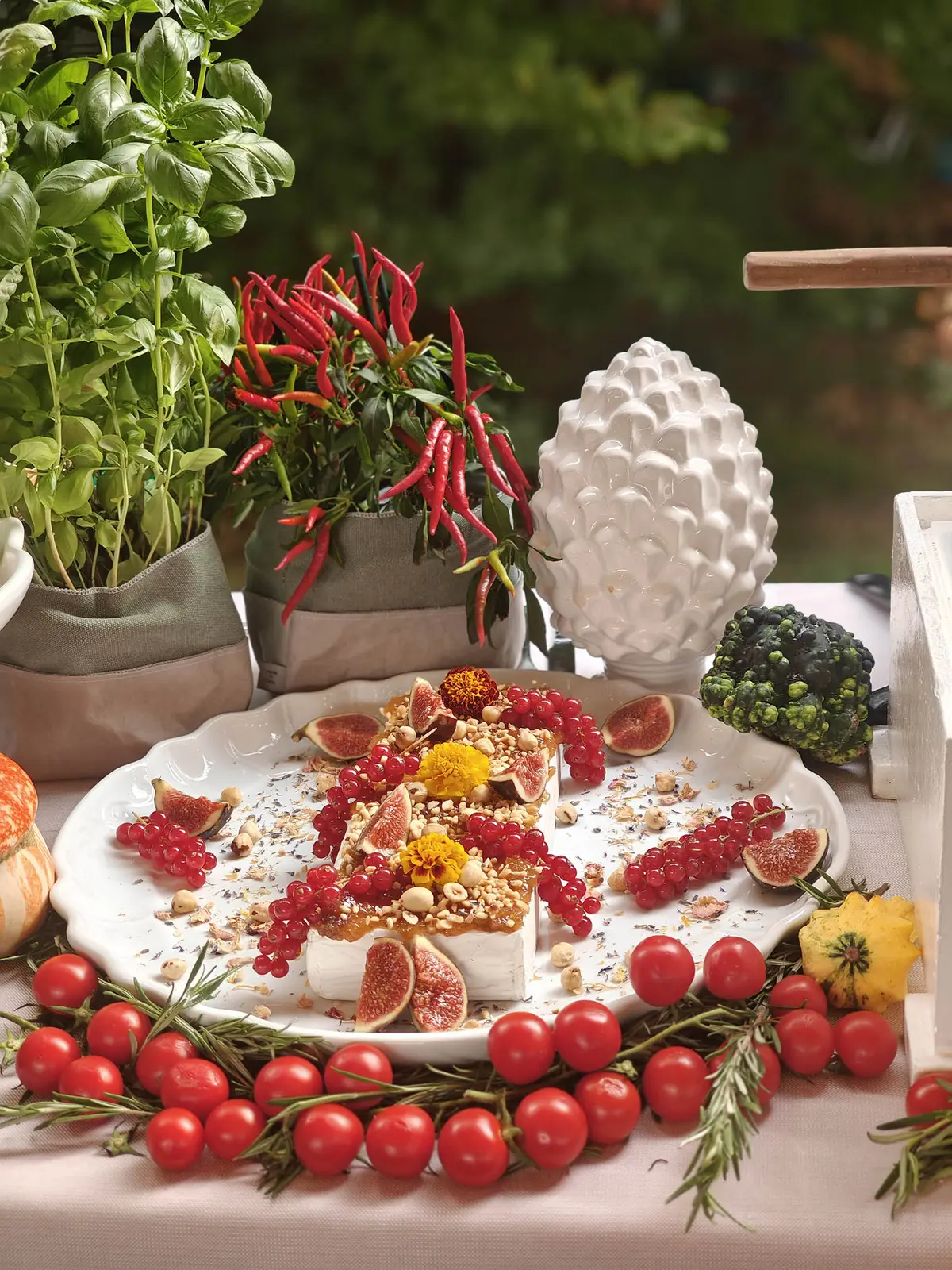 Mozzarella e pizza per festa di battesimo